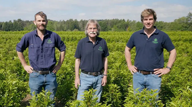 The Mathias family together - Tom, Bob and Will Mathias